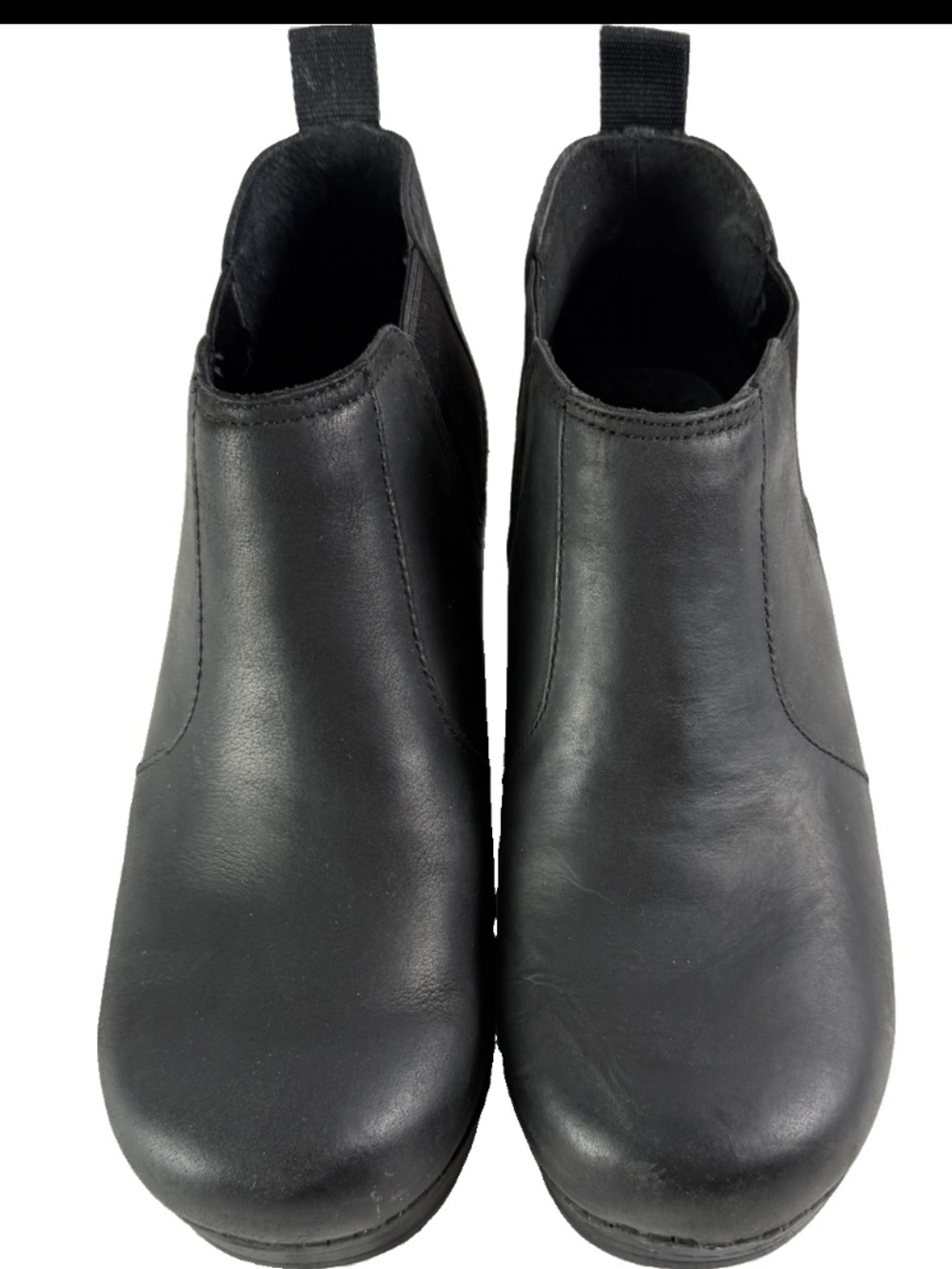 Dansko Frankie 38 Boot Chelsea Black Oiled Leather Women Size US 7.5-8 EU 38 EUC - Picture 3 of 16